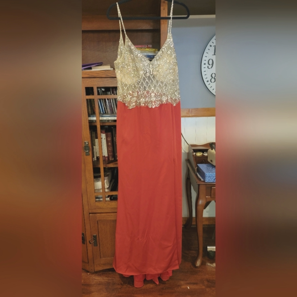 Dancing Queen burgandy evening dress sz 2x